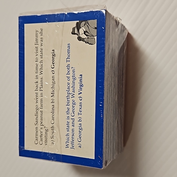 "Where in the USA is Carmen Sandiego?" replacement game pieces cards stickers + - Picture 8 of 13